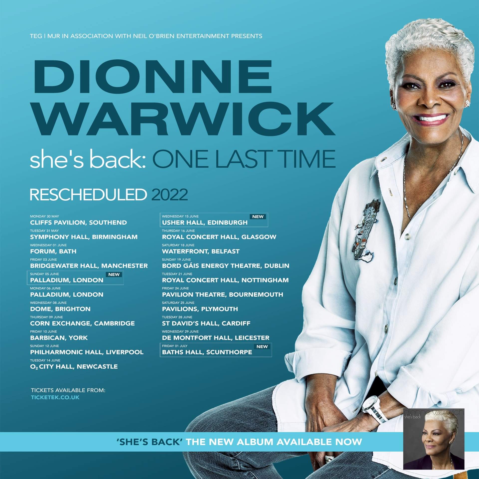 Dionne Warwick Tours 2024 Mady Karlie